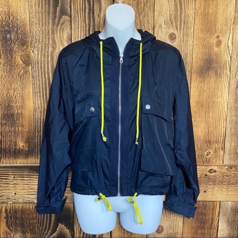 Zara Oversized Cropped Batwing Windbreaker - Sz S